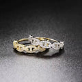 🌟 Bague Maillons Pavés – En Or ou Argent